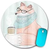 Weich und bequem - Überlegene Oberfläche aus Naturkautschuk und weichem Stoff, ungiftig und geruchlos. Mit einem ultra-glatten Tuch kann sich die Maus schnell und präzise auf einer glatten Oberfläche bewegen. Ideal für Ihren Laptop, Computer und PC.