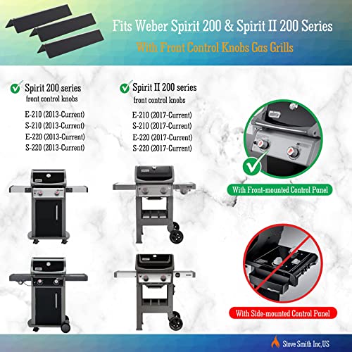 Tombili 15.3 Inch 16Ga For Weber Spirit 200 And Spirit Ii 200 Gs4 Series,Spirit E210 S210 E220 S220 Gas Grills, Porcelain Enameled Heat Plate Grill Parts #TOP2