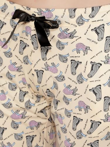 Image of Dollar Missy Women's Combed Cotton T-Shirt Pyjama Night Suit