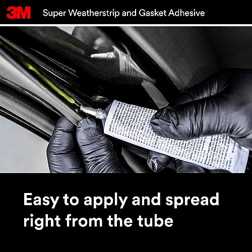 Image of 3M Super Weatherstrip and Gasket Adhesive, 08001, Yellow, 5 fl oz Tube, 1 Per Pack