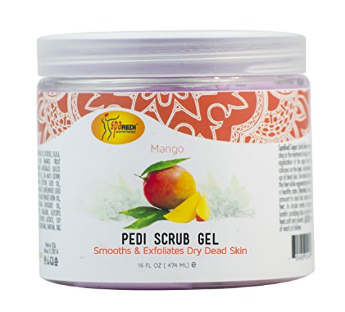 Spa Redi Pedi Scrub Gel Mango, 16 oz X1