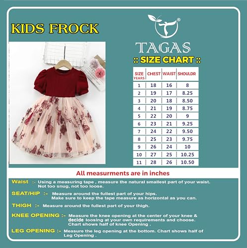 Image of TAGAS Girls Embroidery Pattern Cap Sleeve A-line Knee-Length Dress