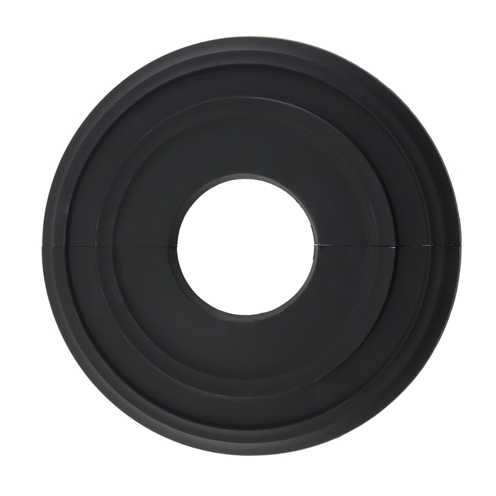 Médaillon de plafond polyuréthane sculpté noir, moulure ornementale haut de gamme pour lustre