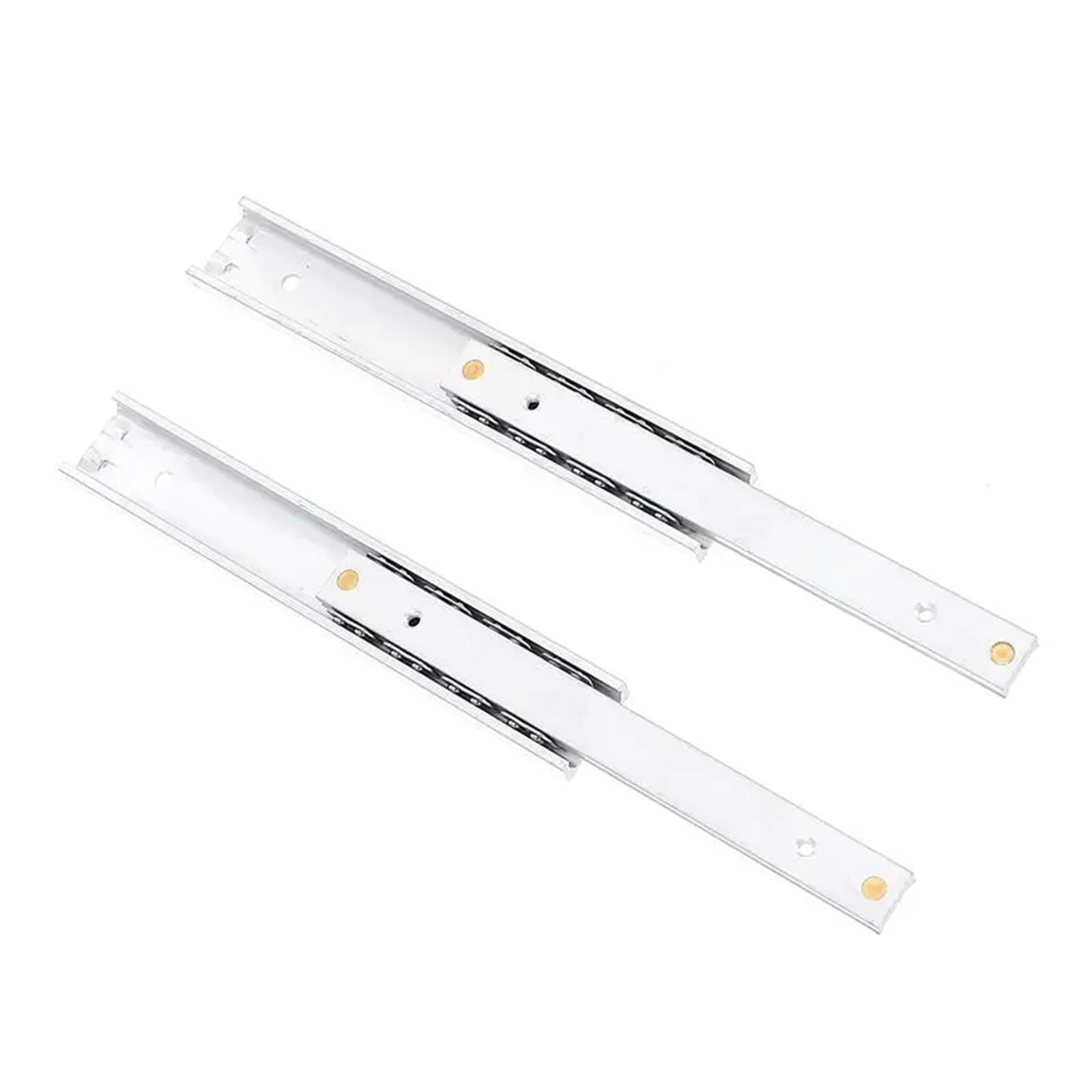 Drawer Slides 2 Pcs Duty Drawer Slides Extended Cabinet Rails Aluminum Alloy Bidirectional Durable Furniture Tracks Miniature for Decor