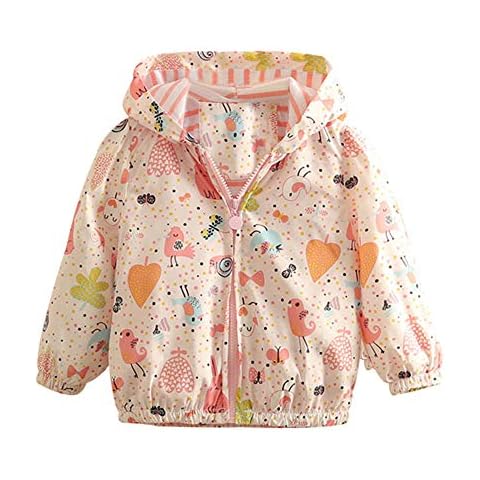 Mud Kingdom Little Girls Boys Cute Hooded Jacket Cartoon Animals Zipper Outerwear Cover