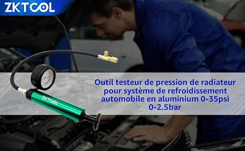 ZKTOOL Kit de Test de Pression de Radiateur et Réservoir de Moteur – vue 6