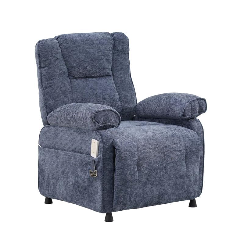 Image of Royaloak Houston Fabric Power Motion Recliner 1S, High Backrest, Memory Remote Adjustable Recliner, Pillow Top Armrests, Super Soft Cushions, Sturdy Footrest, Side Pockets