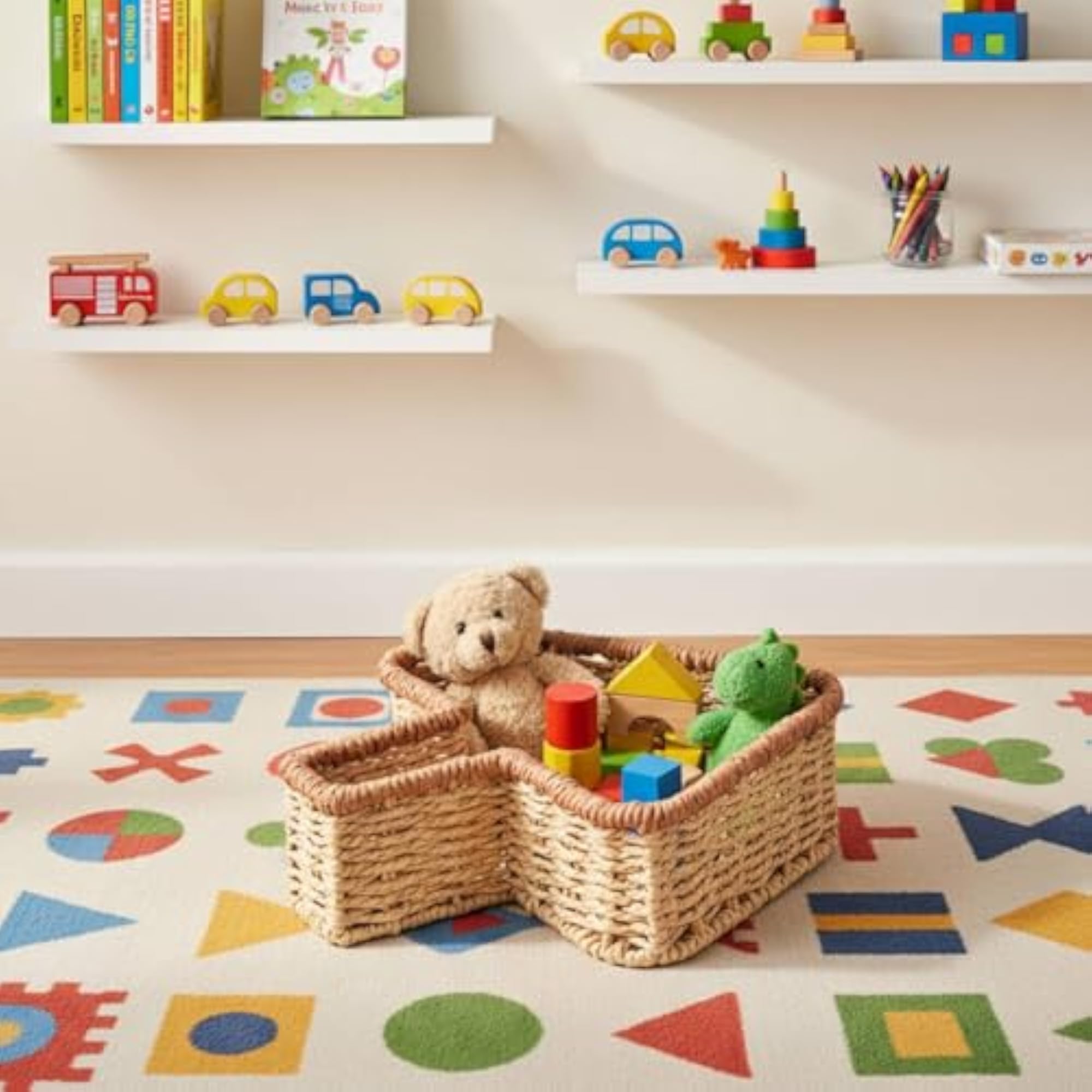Multi-Functional Paper Rope Storage Tray Decorative Bin