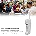 Pilipane Retro Brick Cell Phone Ornament with Iron Simulation – Vintage Cellular Phone Model for 80s 90s Themed Party Decorations, Home Living Room Decor & Photographic Props (White)