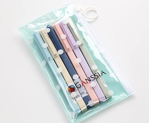 Miniatura 8 de Bolígrafos de tinta de gel de color sólido, punta cuadrada de 0.020 in, bolígrafo de gel para escribir firma, paquete de 6 unidades