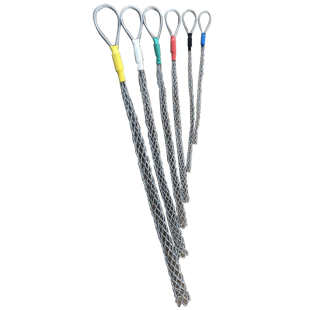 Haoyull Mesh Puller Pipe Conduit Cable Puller Galvanizing Pulling Grip Metal Cable Socks Mesh Puller Tools for Electricians