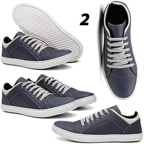 Kit 4 Pares Tênis Sapatênis Casual Masculino Conforto Sapato Macio 41