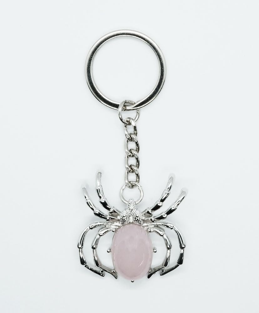 Cleopatra Rose Keyring Quartz Spider