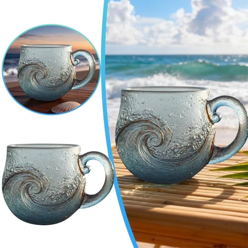 Sea Glass Sunset Mug juego 2 tazas 12 oz diseño playa miniatura 2