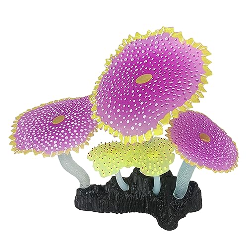 シリコン輝く人工サンゴの魚タンク装飾水族館のための白い偽のサンゴ飾り水族館の装飾