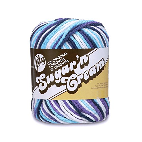 Image of Lily Sugar 'N Cream The Original Ombre Yarn, 2oz, Gauge 4 Medium, 100% Cotton, Moondance - Machine Wash & Dry