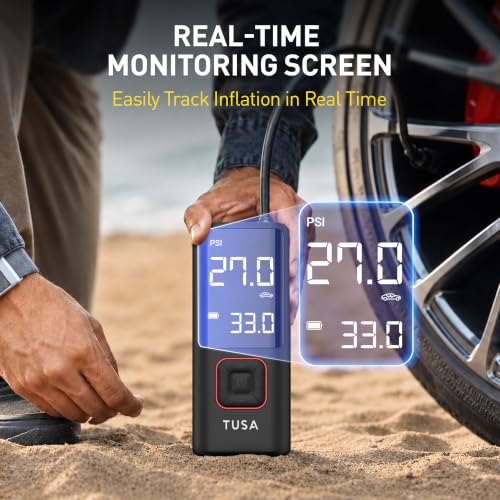 Tusa Storm X Cordless Tyre Inflator - 150PSI, Red - Image 5