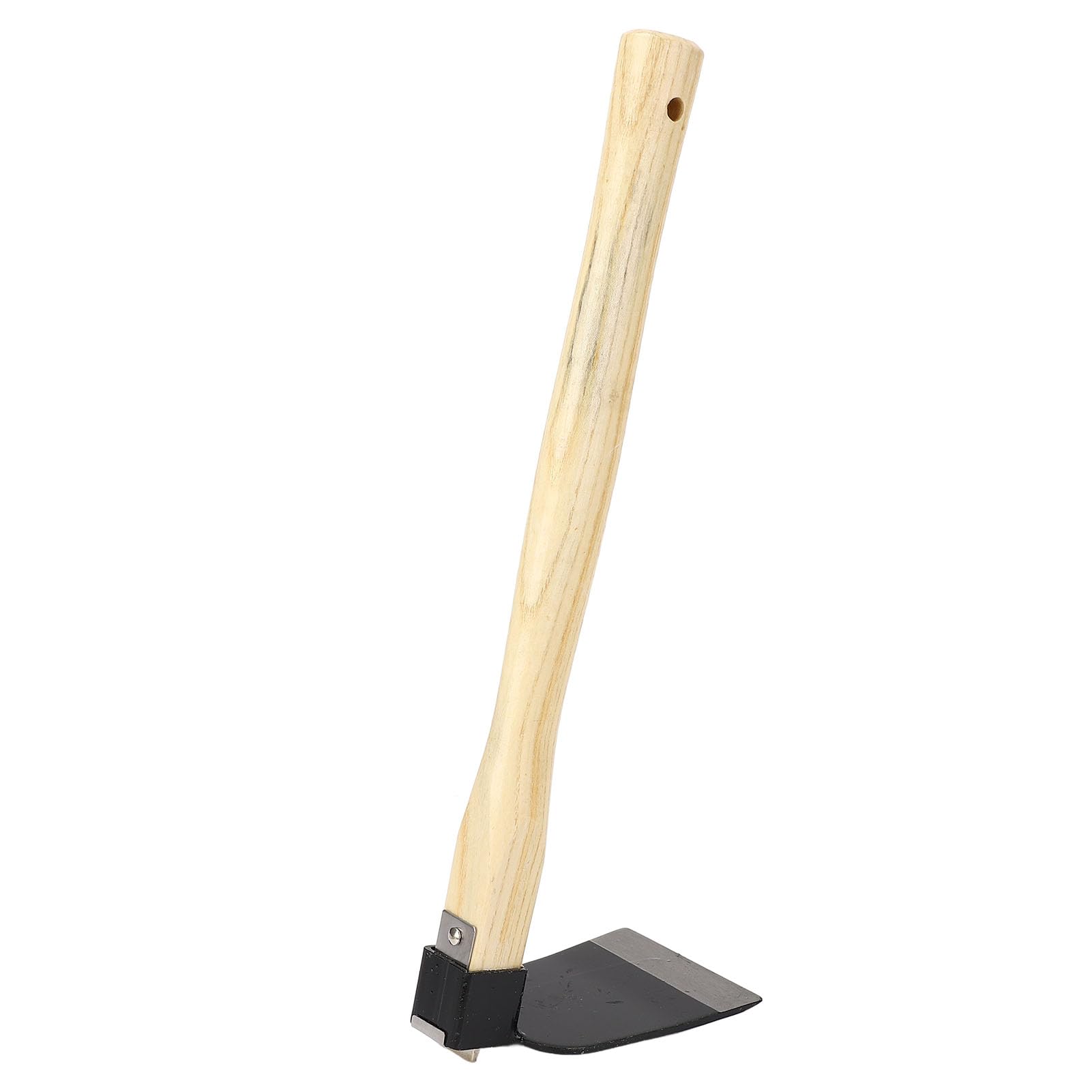 Azada de Mano con Mango de Madera, Azada de Jardín para Deshierbe y Plantar