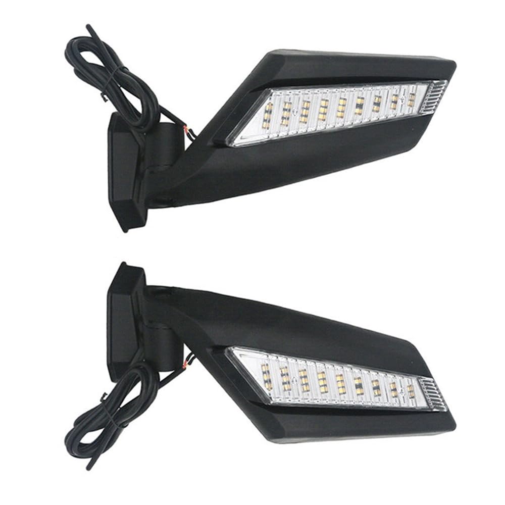 Riloer Espejo intermitente LED, espejo intermitente LED compatible con Bombardier CanAm Maverick