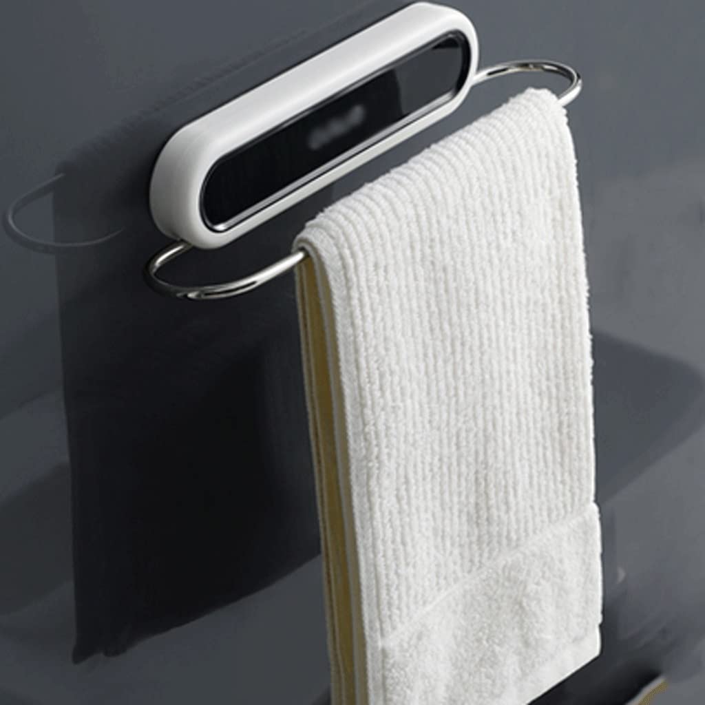 NEECS Portasciugamani per WC Portasciugamani Portasciugamani da Bagno Aspirazione Mensola per Bagno a Parete Scaffale per WC con punzonatura Gratuita
