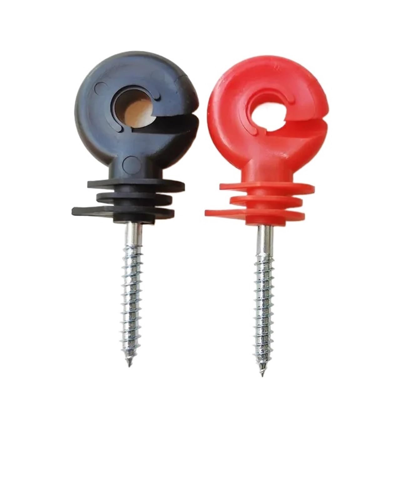 Anillo Aislador Aisladores Aislador de anillo compensado for valla eléctrica, poste madera, tornillo cercado, cinta , alambre, edificios jardín seguros(50pcs black)
