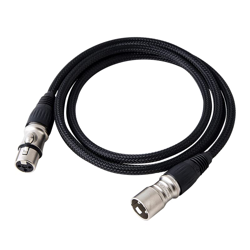 XLR Cable,3FT XLR Male to XLR Female Balanced 3 PIN XLR Microphone Cable (15FT)