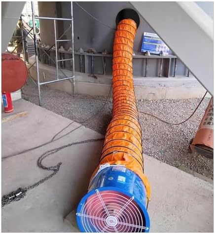 Flexible Telescoping Ventilation Duct Hose, Waterproof for HVAC Systems, Efficient Airflow, Adjustable Length, Durable Air Ducting Solution for Home and Commercial Use