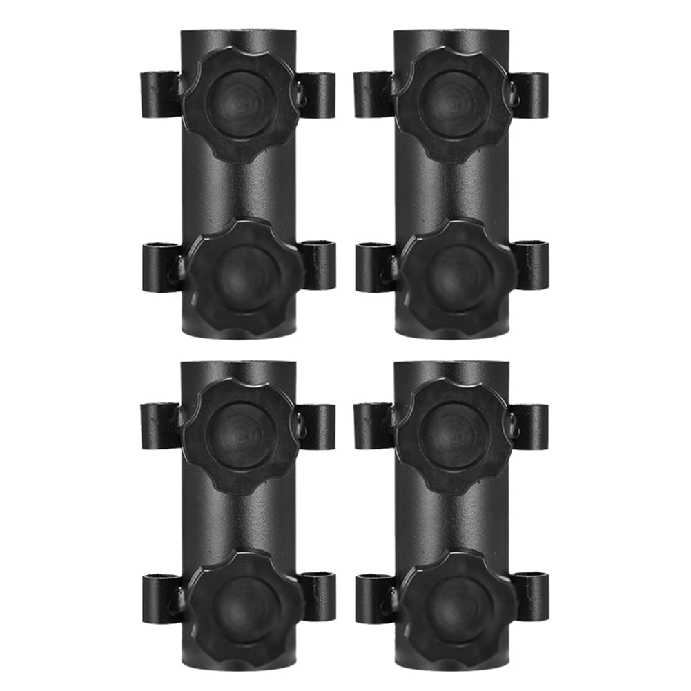 Mecerypt 4PCS Awning Rod Holder Tent Rod Holder Pole Fixer Camping Supplies Tent Accessories Equipment Support Rod Fixing Tube
