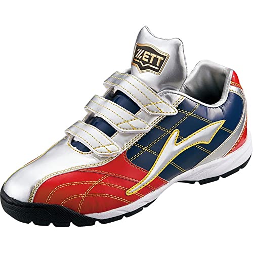 ゼット(ZETT) 野球 トレーニングシューズ ラフィエット BG トレシュー 人気カラー マジックベルト 3本 ネイビー×レッド(2964) 26.5 BSR8815G