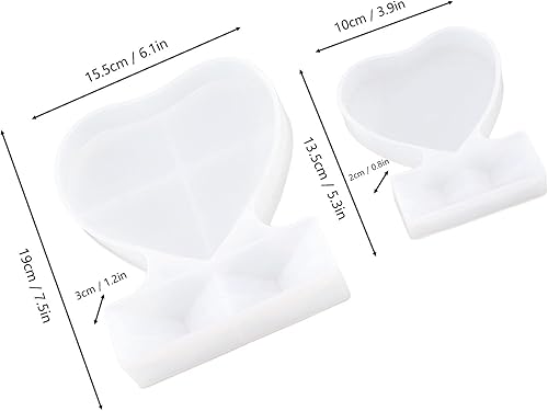 Miniatura 2 de Molde de marco de fotos en forma de corazón, molde de silicona en forma de corazón, moldes de silicona en forma de corazón, molde de marco de fotos