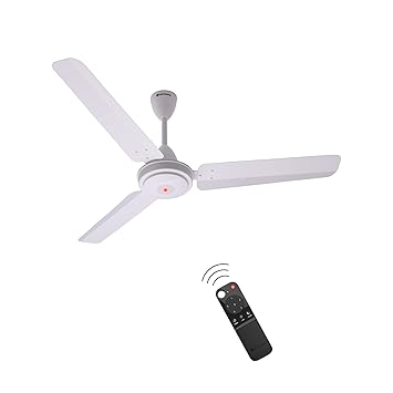atomberg Efficio 1400mm BLDC Motor 5 Star Rated Ceiling Fans for Home with Remote Control | Upto 65% Energy Saving High Speed Fan with LED Lights | 2+1 Year Warranty (White)
