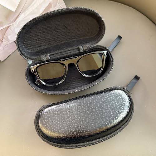 Miniatura 5 de Funda de cuero portátil para gafas de sol, funda de piel Yage, protector delgado para gafas de viaje de gran tamaño, caja de regalo de lujo