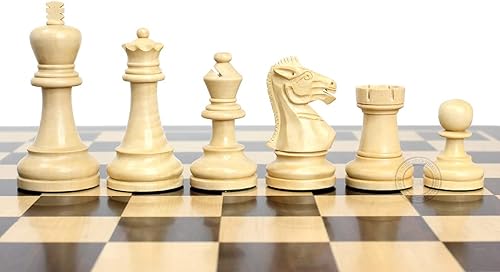 Miniatura 2 de House of Chess - Juego de ajedrez Grand Master Staunton Tournament - Tamaño King: 3-3/4 pulgadas (base ancha) + 2 reinas extra - Ebonizado/boj