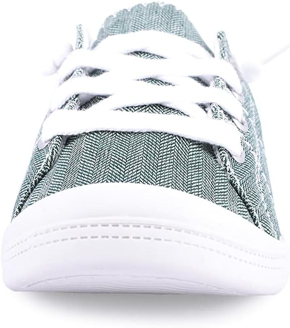 Women's Slip On Canvas Sneaker Low Top Casual Walking Shoes Classic Comfort Flat Fashion Sneakers - Image 3