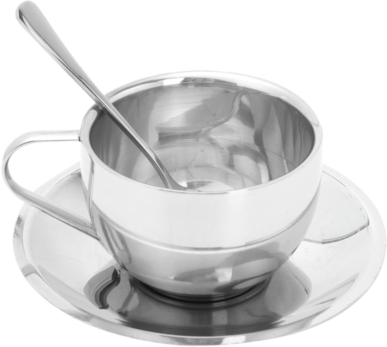 Tasse à café en acier inoxydable incassable pour remplacer la vaisselle fragile