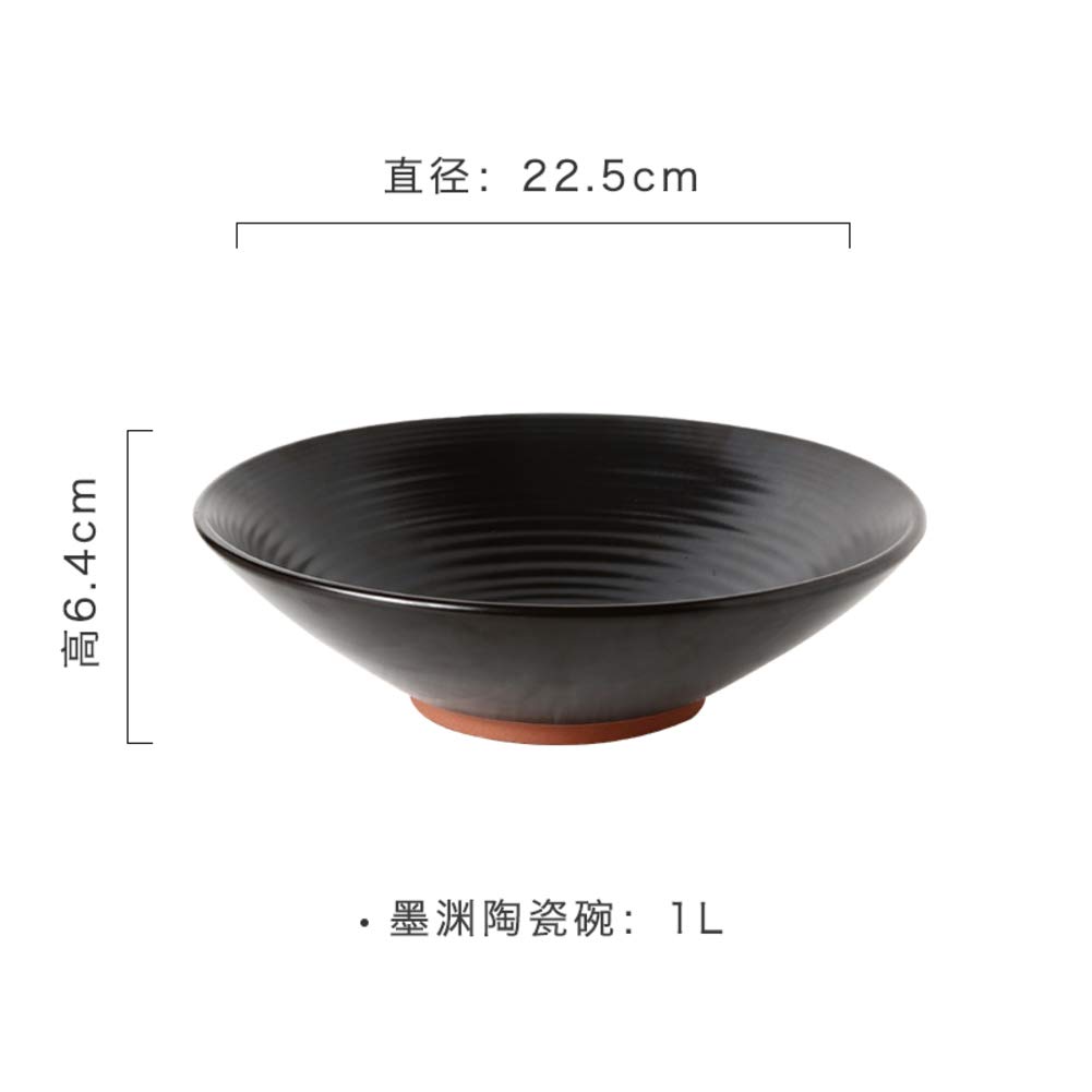 Ramen ceramiczna miska do serwowania, duża japońska salaterka, ceramiczne naczynia do serwowania, miska do mieszania przekąsek, imprez, płatków śniadaniowych, makaronu