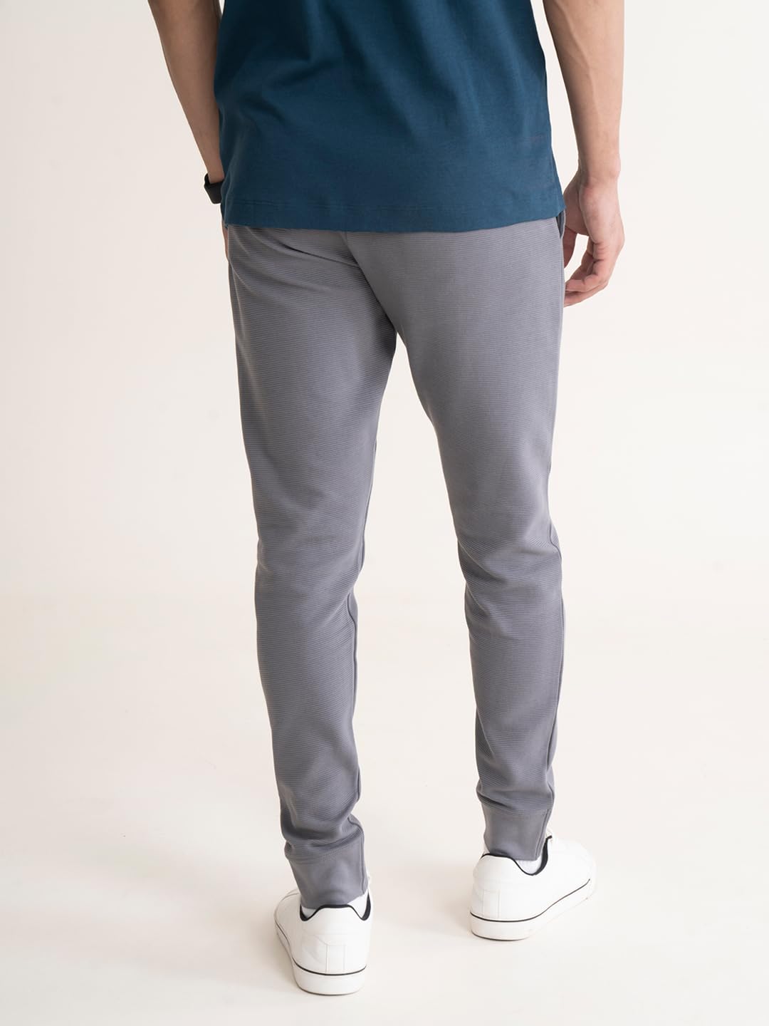 DAMENSCH Men's Constant Ottoman Fabric 500 Day Regular Fit Joggers - Glory Grey 3