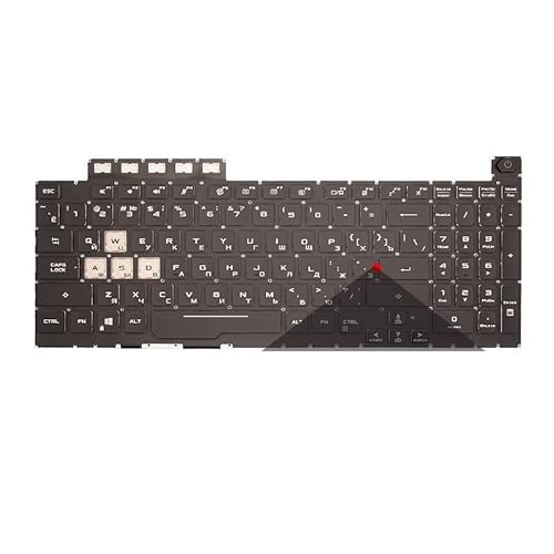 US RU ���V�A�� RGB �o�b�N���C�g TUF �Q�[�~���O F15 FX506 FA506 FA506Q FX506H FX506LI FX506LH F17 FX706 FA706 FX706LI �L�[�{�[�h�p �������ȒP(RU Black Back