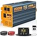 MWXNE 2000W Pure Sine Wave Power Inverter DC 12V to 110V 120V AC with 4 Quick Charging USB Ports& 3 AC Outlets Power Inverters for Vehicles RV Truck Home with LCD Display and Remote Controller -  2000w-12v -110
