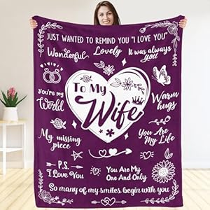 Gifts for Wife from Husband for Valentine to My Wife Blanket Valentine Wife Gifts from Husband Birthday Gifts for Wife Anniversary Wife Gifts from Husband Wife Blanket from Husband