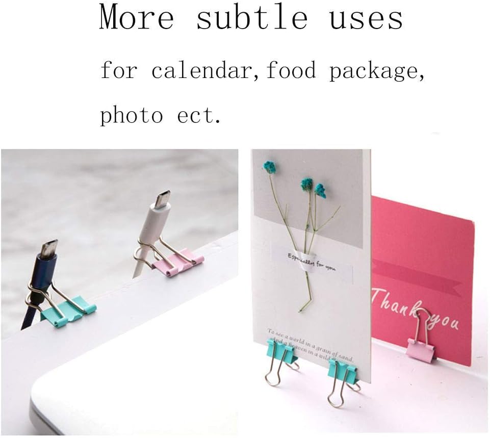 Paper Clips and Binder Clips Push Pins Set and Holder, Syitem Non-Skid Map Tacks Thumbtacks Clips Kits with Container for Office School Home Desk Supplies, 72 PCS Assorted Sizes