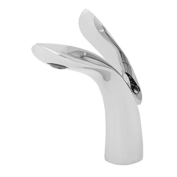 Acasa PLUTO Mixer Tap for Bathroom Wash Basin (9976, Brass Body with Zinc Handle, Chrome Finish & 2 Inlet Hoses)