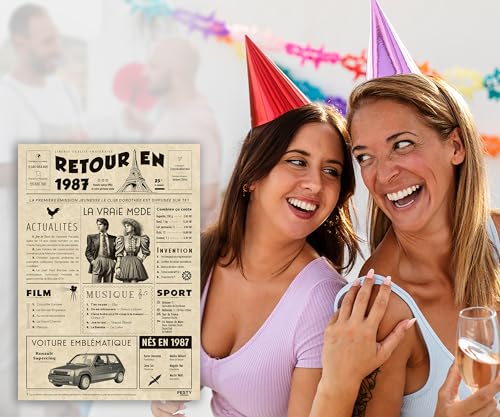 FestySpark Affiche Cadeau 39 ans Anniversaire Femme - 39 ans Homme et Femme – vue 5
