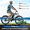 GERPSI Electric Bike for Adults,Peak 2000W AWD Dual Motor Ebike,31MPH 55Miles 48V 23AH Removable Battery Electric Mountain Bike,26''*4" Fat Tire E-Bike with Front Suspension (Dual Motor Blue) #3