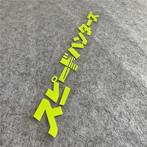 Image of Car Stickers Auto Front Windshield Window Decal Bumpers for Japanese JDM SH Speedhunters Decal Tape 1000x120mm (Fluorescent Yellow)