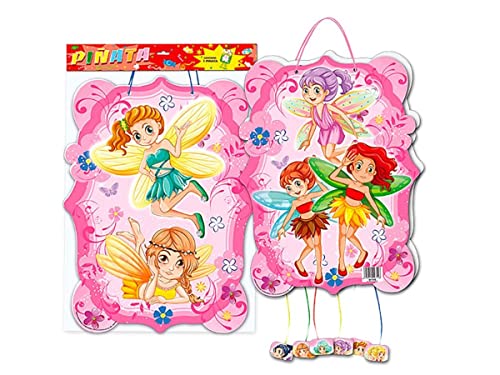 Original Piñata Infantil Decorativa 'Hadas Voladoras'. Juguetes y Regalos Baratos para Fiestas de Cumpleaños, Bodas, Bautizos y Comuniones. DC