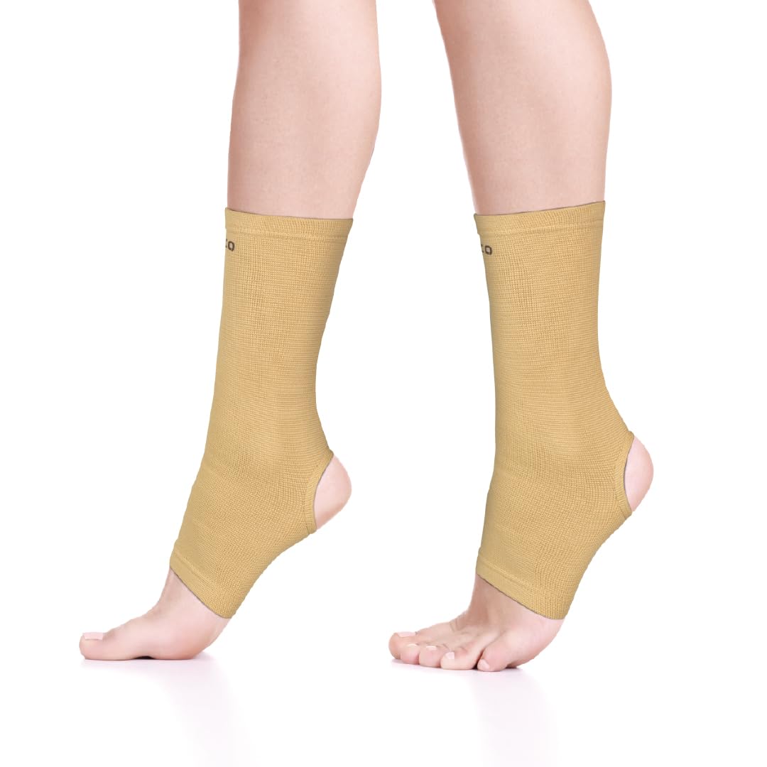 Vissco Anklet, Ankle Support for Injured Ankles, Arthritic Pain, Swelling, Stiff Joints, Pain Reliever for Strained or Sprained Ankles - XXL (Beige) (B00I2NL2JA) Amazon Price History, Amazon Price Tracker