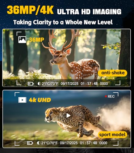 Binoculares Visión Nocturna 4K con Rango 350m y Zoom 8X miniatura 3