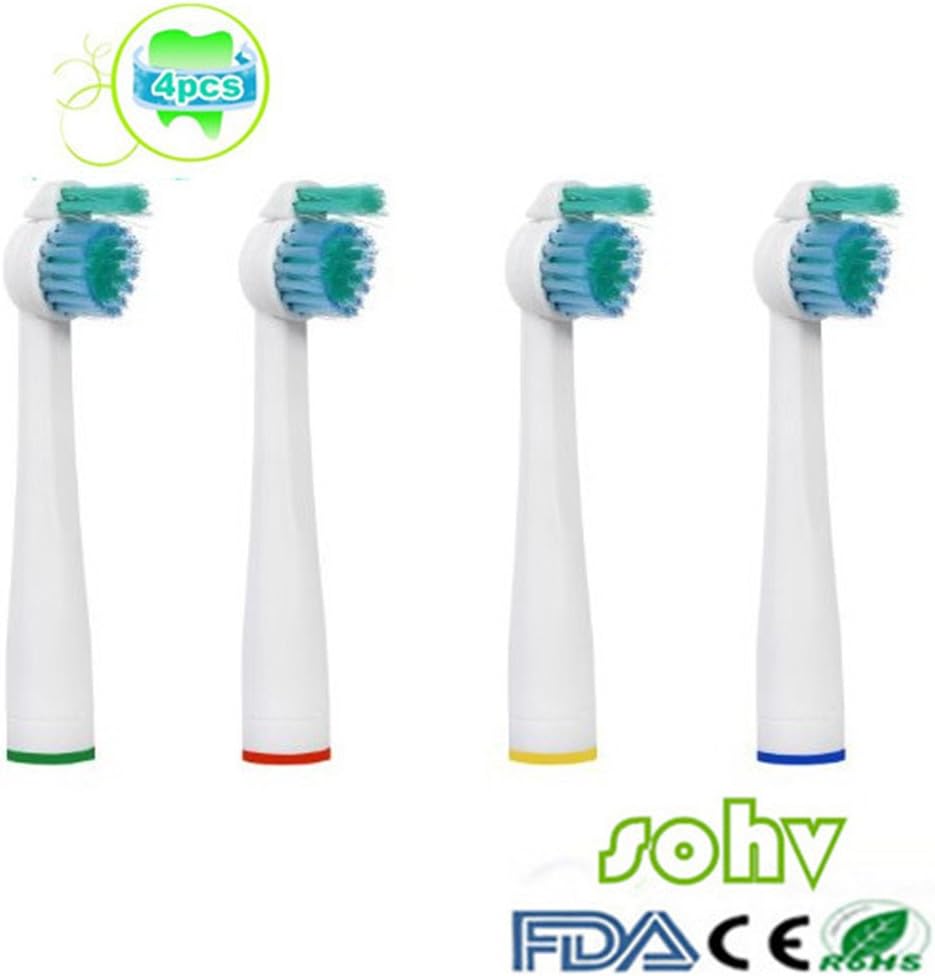 Sohv® Standard Toothbrush heads. Philips Sonicare Sensiflex Replacement. Fully Compatible With The Following Philips Electric ToothBrush Models: All Sonicare Sensiflex Models,4pcs（1pack）