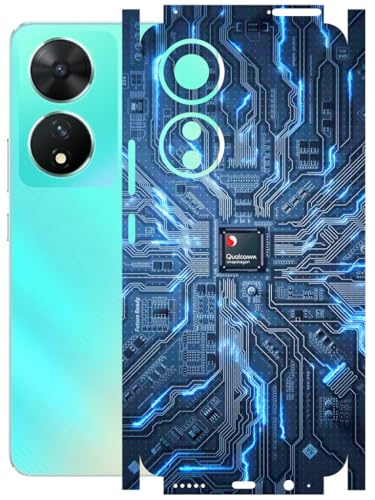 Image of AtOdds - Full Body Back Screen Guard Protector Film - Lamination Wrap Skin Sticker Compatible with VIVO T2 (5G) | Scratchproof Matte Finish (Circuit)